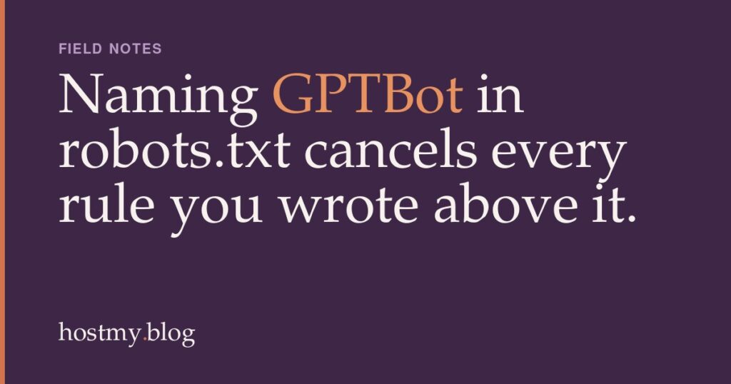 Blocking or Allowing 29 AI Crawlers, and the robots.txt Trap That Exposes You