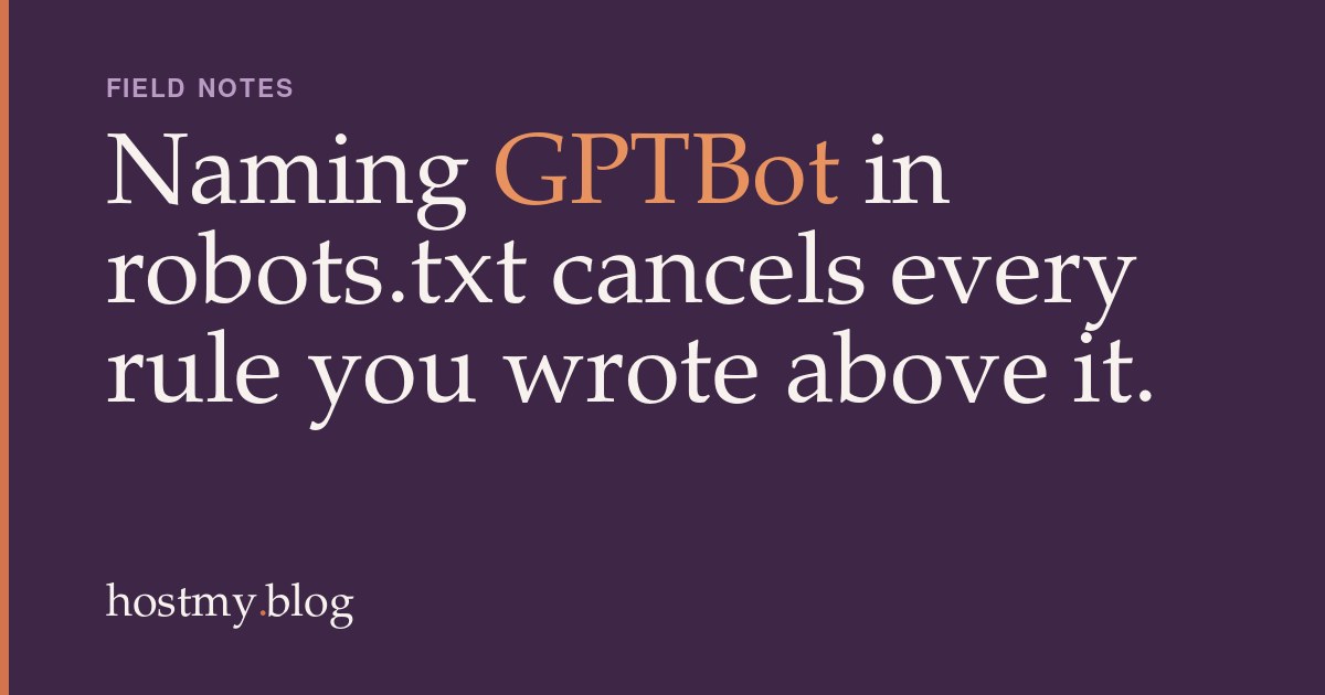 Blocking or Allowing 29 AI Crawlers, and the robots.txt Trap That Exposes You